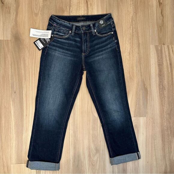 Silver Jean Co NWT Suki Mid Rise Capri - Picture 7 of 8